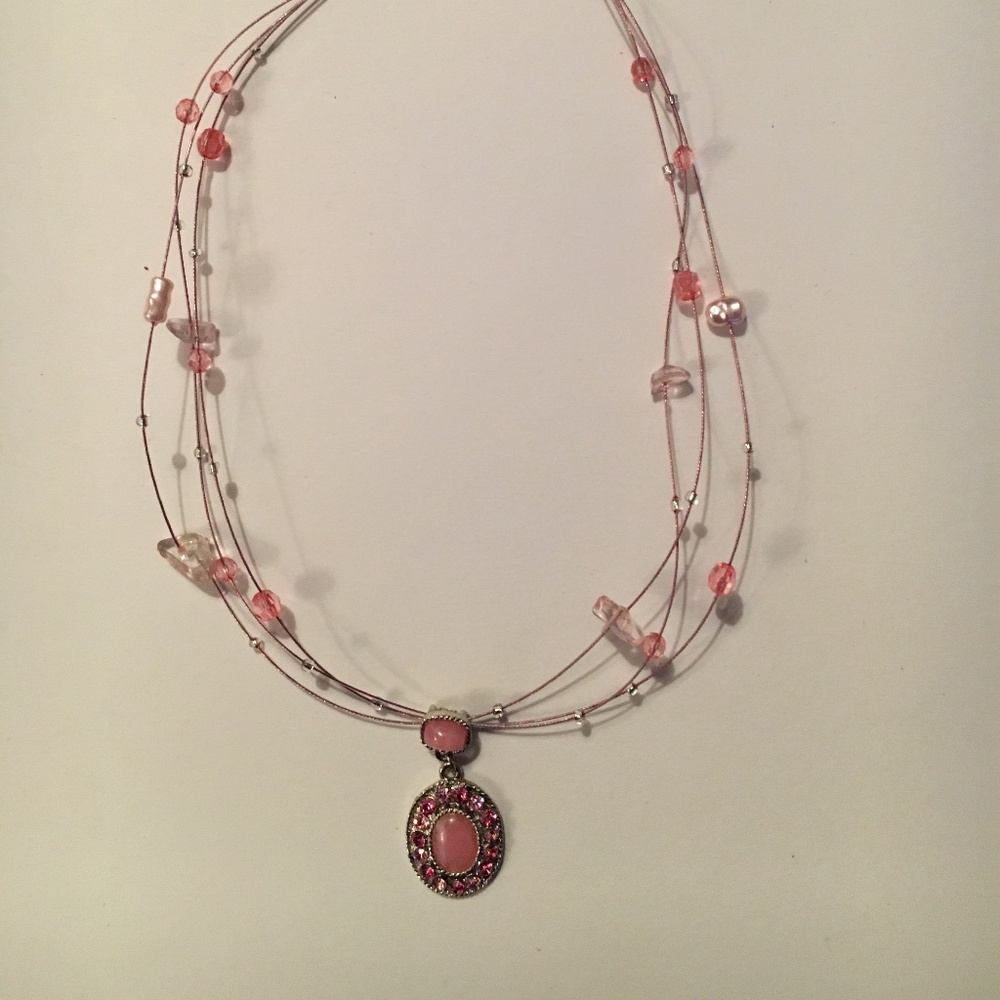 Pink Crystal Necklace